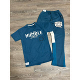 Humble Vibes Only 24/7 Sweatpants Cerulean Blue-Multicolor