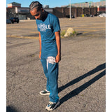 Humble Vibes 24/7 Tee Cerulean Blue-White-Black