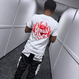 Flame “Humble Vibes 24/7” White-Red-Black