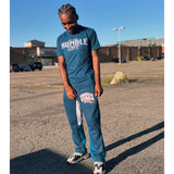 Humble Vibes Only 24/7 Sweatpants Cerulean Blue-Multicolor